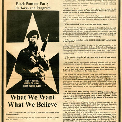 Black Panther Party Point Platform And Program POGO FM