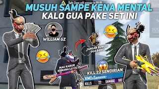 22 KILL SOLO VS SQUAD PAKE SET WILLIAM GZ + TOPENG FRONTAL GAMING 😱 MUSUH KENA MENTAL SAMPE TERJUN 😂