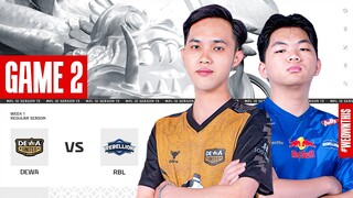 DEWA UNITED ESPORTS vs REBELLION ESPORTS | Regular Season Week 1 Day 1 | Game 2 | #MPLIDS13