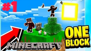 One Block Survival with @Charm Craft  | Minecraft Pocket Edition | Part #1