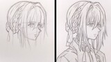 How to Draw Cute Anime Girl - Violet Evergarden