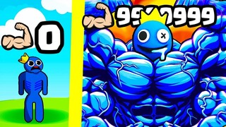 Muscler LE MONSTRE BLUE au NIVEAU MAXIMUM ! Lifting Master (Rainbow Friends Simulator)