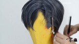 Kuroshitsuji Shire|COS wig tutorial garis rambut samping dasar pemangkasan tekstur wig udara rambut 
