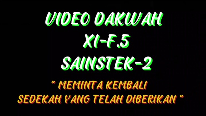 VIDEO DAKWAH GSZ