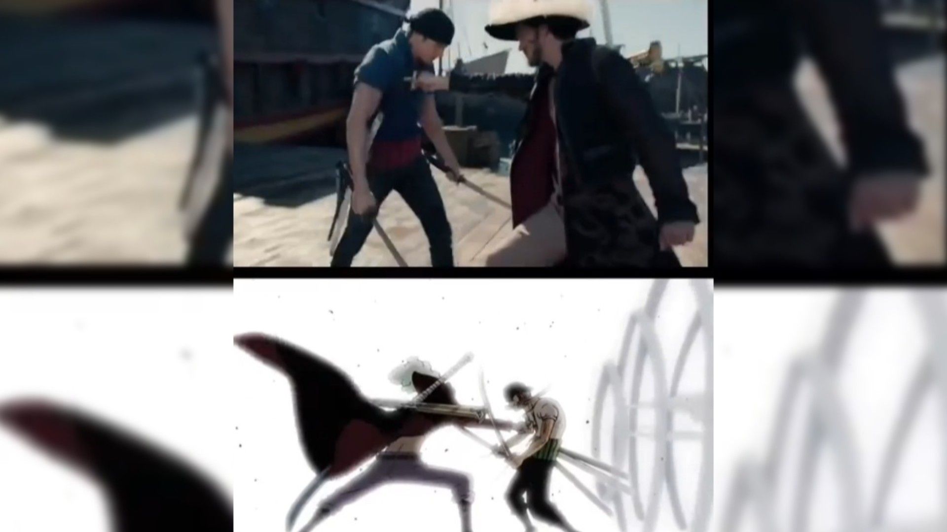A S H U R A愛 - Mihawk in Anime vs. Live Action #onepiece