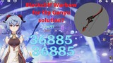 Genshin Impact Ganyu with Blackcliff Warbow (spiral abyss floor 11 solo test)