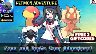 Petmon Adventure Gameplay - Free 2 Giftcode - Pokemon RPG Game Android