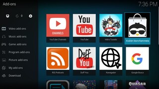 Instalando o Kodi e Kodish Store num sistema sem adaptive