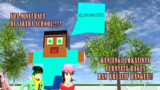 HAH!!?? ADA MINECRAFT JUGA DI SAKURA SCHOOL!!?? INTIP DAN KITA REVIEW YUK