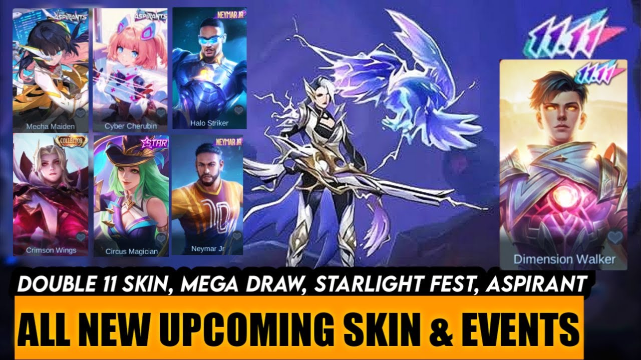 ALL NEW UPCOMING EVENT AND SKIN (UPDATE 2022) | MOBILE LEGENDS NEW ...: Mobile Legends upcoming event

Hãy cùng đón chờ và tham gia vào sự kiện mới nhất của Mobile Legends. Nơi bạn có thể trải nghiệm rất nhiều màn chơi đầy thú vị, những giải đấu đỉnh cao và còn gì hấp dẫn hơn khi được nhận những trang phục và phụ kiện mới.