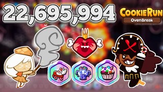 CookieRun OvenBreak 22.6M (LAND7) Cream Puff + Meat King แต้มดีมาก