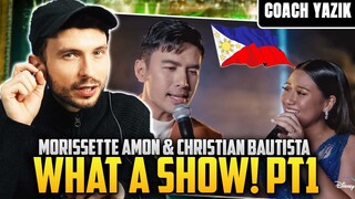 YAZIK reacts to Morissette Amon & Christian Bautista | A Night Of Wonder | Disney+ | PART 1