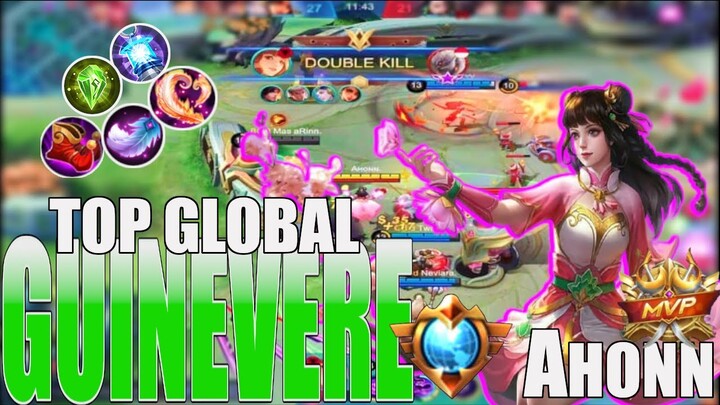Guinevere Best Build 2021| Top 3 Global Guinevere Gameplay by Ahonn| Guinevere MLBB