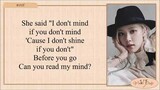 ROSÉ 로제 'Read My Mind' Cover Lyrics