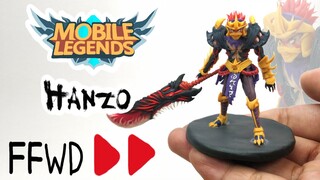 Hanzo - Mobile Legends: Bang Bang - Polymer Clay Tutorial 👻👻👻