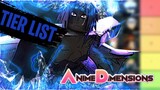 (UPDATED) OFFICIAL ANIME DIMENSIONS TIER LIST | Best Characters In Anime Dimensions