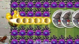 PvZ 2挑战 - 100个植物最高等级对战3只仓鼠球巨人僵尸40000血量