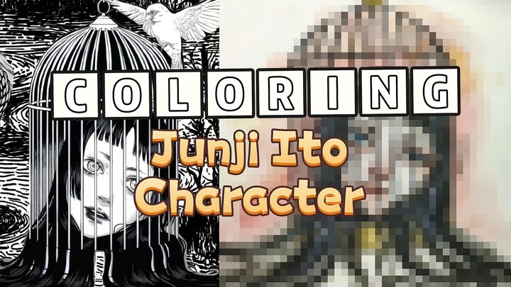 WATERCOLOR TUTORIAL,  Coloring Junji Ito Character