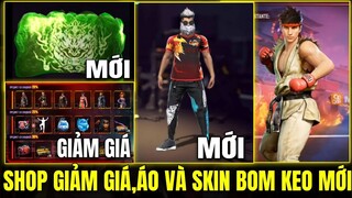 [FreeFire]  Shop Giảm Giá , Áo Và Skin Bom Keo Mới Cực Đỉnh | Nhận Pet Vịt Vàng Mới Siêu Dễ Thương