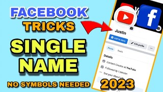HOW TO ONE NAME or SINGLE NAME ON FACEBOOK | OLD AND NEW ACCOUNT | JOVTV