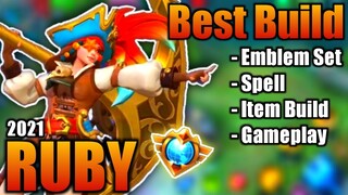 Ruby Best Build 2021 | Top 1 Global Ruby Build | Ruby - Mobile Legends