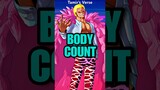 Which One Piece Character Has The HIGHEST Body Count?!? #anime #onepiece #luffy #shorts