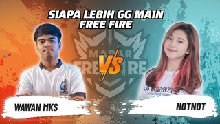 Wawan MKS vs Not Not: Skill Siapa Lebih GG Main FF? | Mabar Free Fire Match 133 #short