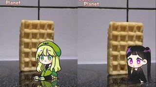 【拟人化】当苦力怕和末影人遇到倒下的华夫饼（waffled meme）