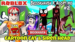 KALAHNYA RAJA SIREN HEAD DAN CARTOON CAT ft @Bells90  - ROBLOX BROOKHAVEN X ADOPTME