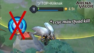 Không cần quả cầu băng sương, 1 cục máu Quad Kill | Liên Quân Mobile | TOP KRIKNAK