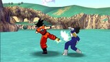 Goku vs Vegeta Battle (shin budokai 2 mod by Q10)