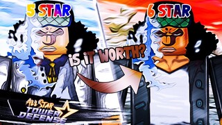 I got 6Star Aokiji (Ice X-Marine) but IS IT WORTH IT? All Star Tower Defense | Roblox