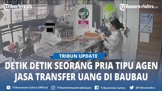 Viral Rekaman CCTV Pria Berbaju Polkadot Tipu Agen Jasa Transfer Uang di Lamangga Murhum Baubau