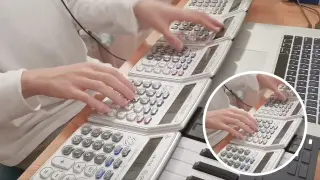 Using Five Calculators to Play Jay Chou's "Floral Sea"