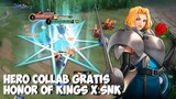 Hero Charlotte Gratis! Di Event Collab Honor of Kings x SNK Hero Challenge