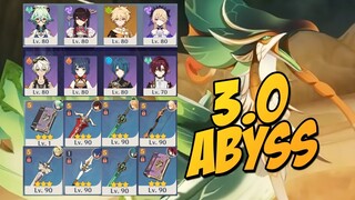 Spiral Abyss 3.0 Fullstar 4-Star Char/3-Star Weap - Genshin Impact Indonesia