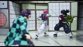 Demon Slayer Freeze Action: Tanjiro & Tomioka Giyuu VS Yiwoza!