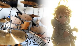 Identity アイデンティティ - Akiyama Kiro 秋山黄色 【The Promised Neverland OP 2】『Drum Cover』