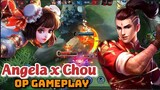 Shanghai Maiden and Dragon Boy! Angela x Chou Gameplay | Angela Starlight skin