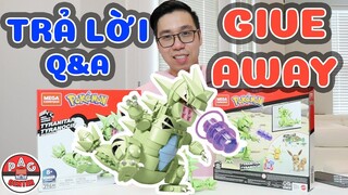 GIVE AWAY và Trả lời Q&A !!! | Unbox Tyranitar from Mega Contrux | PAG Center