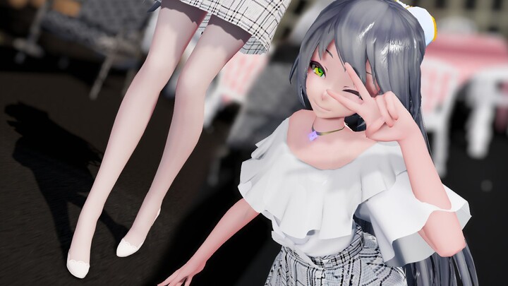 [Luo Tianyi/MMD] Nona Luo Tianyi dengan daging transparan dan stoking sutra putih