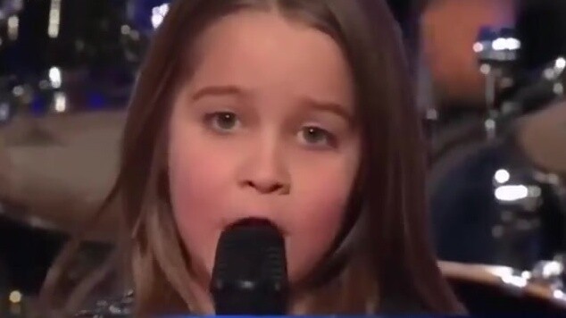 America's Got Talent: A 6-year-old loli has a pure zombie black voice, but she was stopped before sh