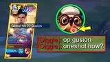 GUSION LITERALLY DESTROYED DIGGIE!! BEST BUILD AND EMBLEM!! ( AUTO DELETE🤯⚡️)