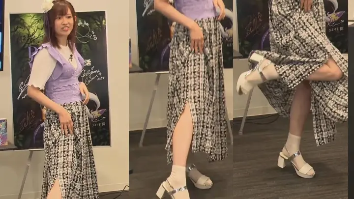 Takahashi Rie Shows Off Her Skirt Slit - Re:Zero kara Hajimeru Isekai Seikatsu