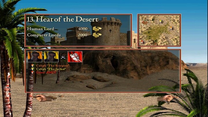 STRONGHOLD CRUSADER MISSION - 13 Heat of the Desert Gameplay