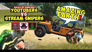 Amazing Earth! ROS Youtubers vs Stream Snipers!(ROS Gameplay #20)