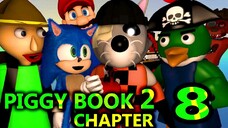 PIGGY BOOK 2 CHAPTER 8  vs SONIC & BALDI! ROBLOX RTX CHALLENGE Minecraft Animation Story