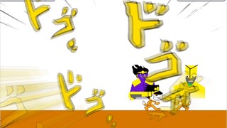 [scratch] I actually made a jojo game in children's programming software? !