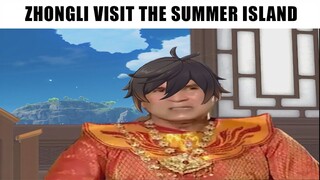 When Zhongli visit the summer event | Genshin Impact Meme