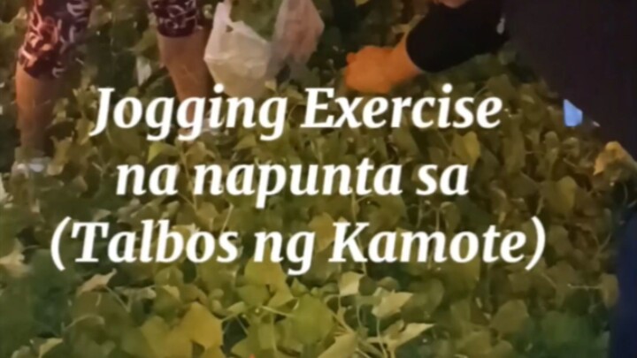 Jogging exercise, nauwi sa Talbos ng Kamote